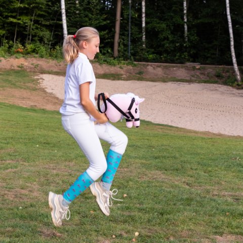 Skippi - lekki mały hobby horse A5 - różowy - prezent na dzień dziecka Skippi - lekki mały hobby horse A5 - różowy - prezent na dzień dziecka