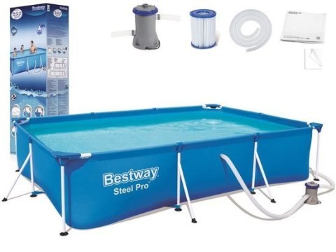 Basen STELAŻOWY 300x201x66cm 8w1 Bestway 56411 Basen STELAŻOWY 300x201x66cm 8w1 Bestway 56411