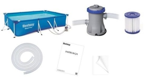 Basen STELAŻOWY 300x201x66cm 8w1 Bestway 56411 Basen STELAŻOWY 300x201x66cm 8w1 Bestway 56411