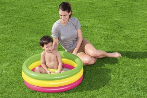 Basen z miękkim dnem 3-ringi 70x24cm BESTWAY | 51128 Basen z miękkim dnem 3-ringi 70x24cm BESTWAY | 51128