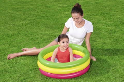 Basen z miękkim dnem 3-ringi 70x24cm BESTWAY | 51128 Basen z miękkim dnem 3-ringi 70x24cm BESTWAY | 51128