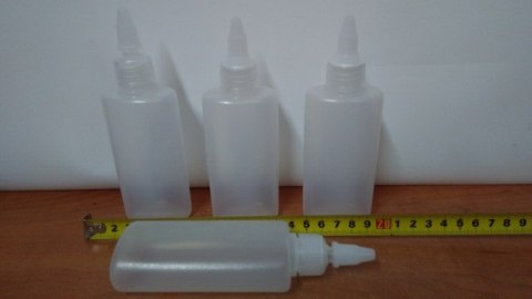 Butelka plastikowa 100ml z regulowanym aplikatorem 10szt. Butelka plastikowa 100ml z regulowanym aplikatorem 10szt.