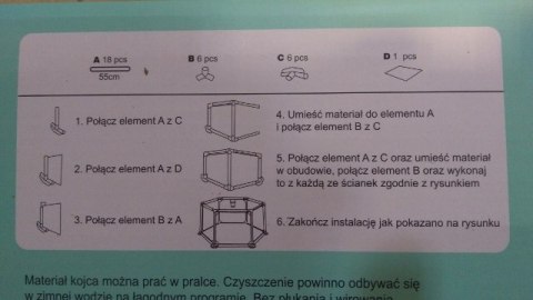 Kojec dla dzieci składany + 50 piłek | TK1011 Kojec dla dzieci składany + 50 piłek | TK1011