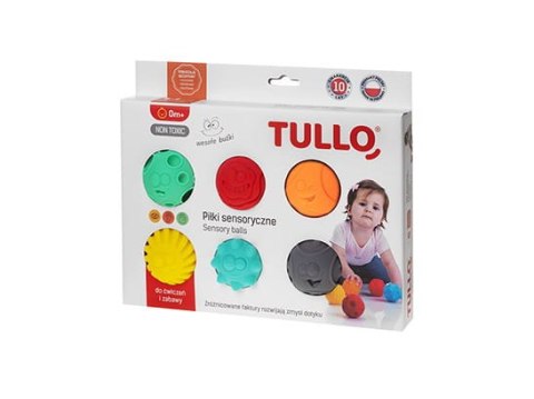 Piłki sensoryczne 6szt BUŹKI TULLO 462