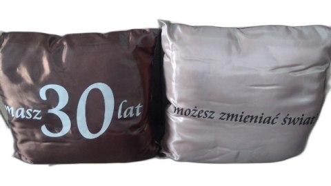 Poduszka 40x40 Uodziny ''30'' Brąz Poduszka 40x40 Uodziny ''30'' Brąz