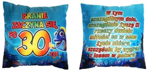 Poduszka kolorowa 40x40 URODZINY ''30'' Poduszka kolorowa 40x40 URODZINY ''30''