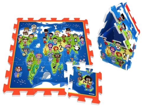 Puzzle piankowe MATA Dzieci Mapa Świata ZA3149 Puzzle piankowe MATA Dzieci Mapa Świata ZA3149