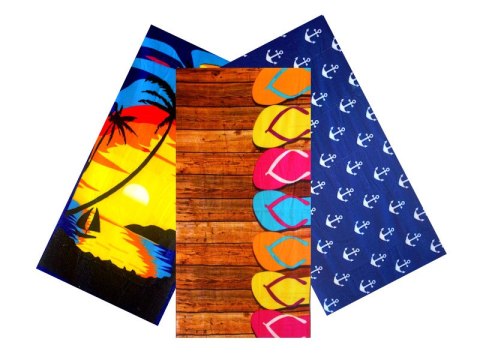Ręcznik 3szt plażowy 140x70cm Ręcznik 3szt plażowy 140x70cm