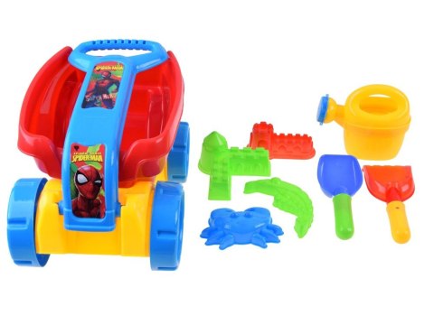 Wózek z zestawem do piasku SPIDERMAN | ZA3117 Wózek z zestawem do piasku SPIDERMAN | ZA3117
