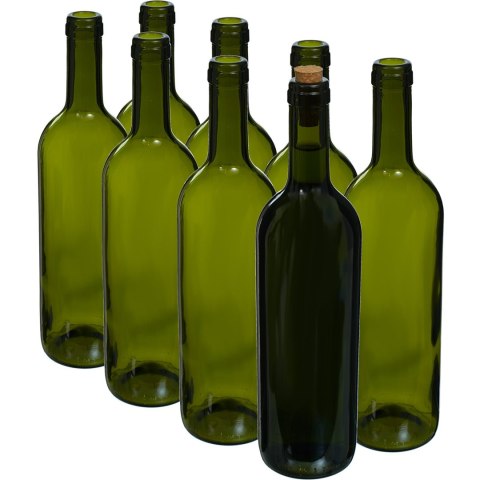 Butelka na wino 0,75l OLIWKOWA 8szt. | 631471 Butelka na wino 0,75l OLIWKOWA 8szt. | 631471