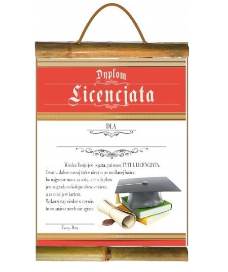 Dyplom LICENCJATA Dyplom LICENCJATA