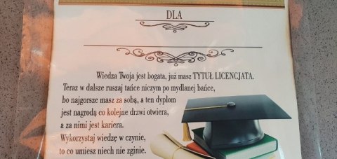 Dyplom LICENCJATA Dyplom LICENCJATA