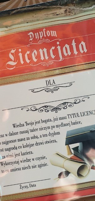 Dyplom LICENCJATA Dyplom LICENCJATA