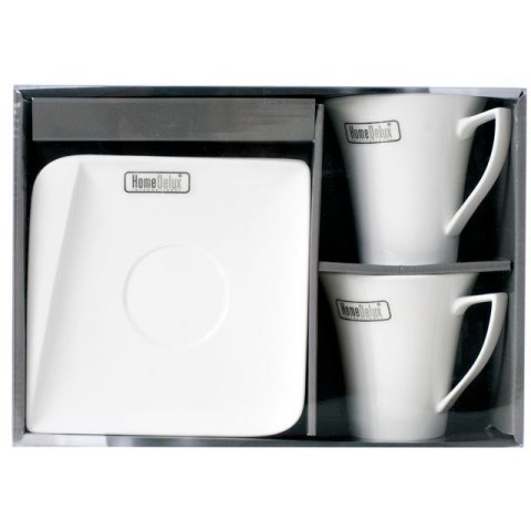 Filiżanki do kawy i herbaty porcelanowe ze spodkami HOME DELUX QUATRE BIAŁE 4 el. hd12064 Filiżanki do kawy i herbaty porcelanowe ze spodkami HOME DELUX QUATRE BIAŁE 4 el. hd12064
