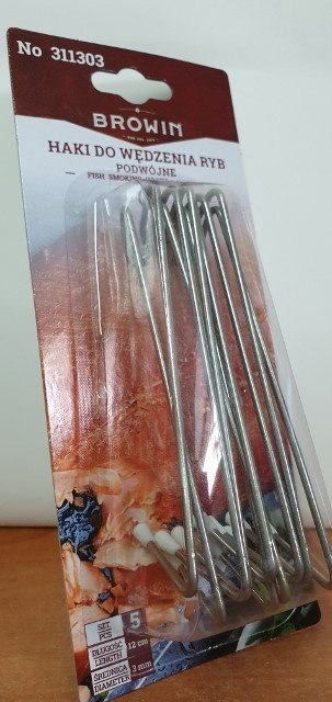 Haki do wędzenia ryb wkręcane 5szt. | 311301 Haki do wędzenia ryb wkręcane 5szt. | 311301