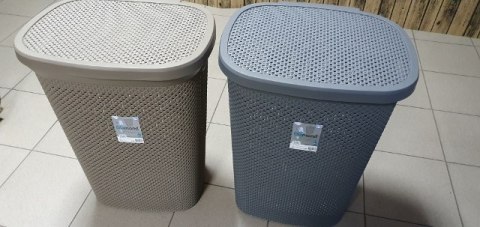 Kosz na pranie z pokrywką 60l DIAMOND | HOB081040 Kosz na pranie z pokrywką 60l DIAMOND | HOB081040