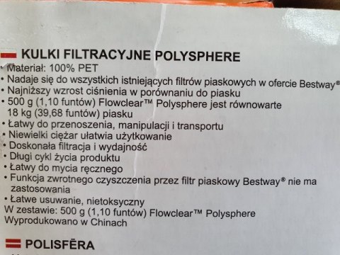 Kulki filtracyjne do pompy BESTWAY | 58475 Kulki filtracyjne do pompy BESTWAY | 58475