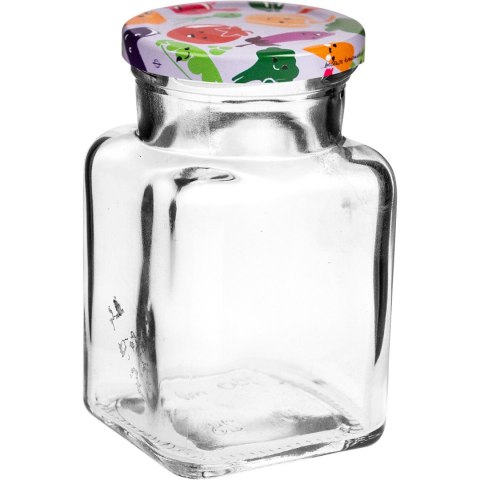 Słoik kwadratowy 150ml + zakrętka 6szt. | 132155 Słoik kwadratowy 150ml + zakrętka 6szt. | 132155