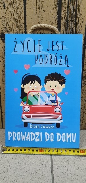 Tabliczka/obraz do zawieszenia 20x30 ŻYCIE JEST PODRÓŻĄ.... Tabliczka/obraz do zawieszenia 20x30 ŻYCIE JEST PODRÓŻĄ....