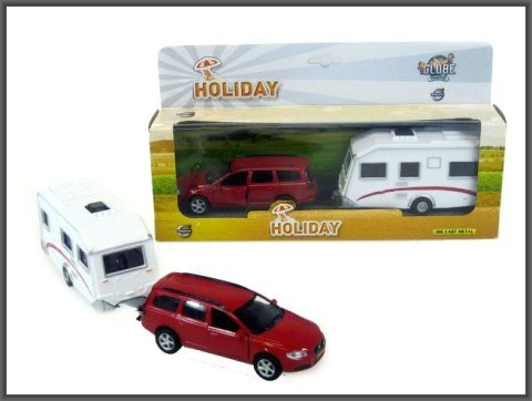 Volvo V70 z przyczepą campingową Volvo V70 z przyczepą campingową