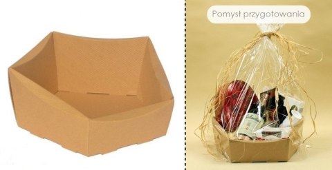 Kosz 10szt. prezentowy ECO duży 29x29 cm Szary Kosz 10szt. prezentowy ECO duży 29x29 cm Szary