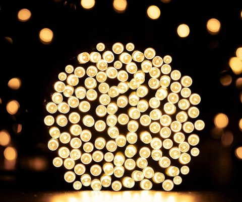 Lampki choinkowe 200 LED BIAŁE CIEPŁE Lampki choinkowe 200 LED BIAŁE CIEPŁE