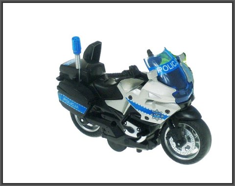 Motocykl policja 13 cm światło dźwięk napęd Motocykl policja 13 cm światło dźwięk napęd