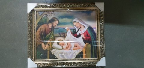Obraz w złotej ramie 40x50cm Święta Rodzina Obraz w złotej ramie 40x50cm Święta Rodzina