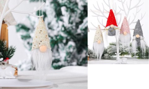 Zawieszka 10szt bożonarodzeniowa SKRZAT materiałowy 13x6 cm BB11 Zawieszka 10szt bożonarodzeniowa SKRZAT materiałowy 13x6 cm BB11