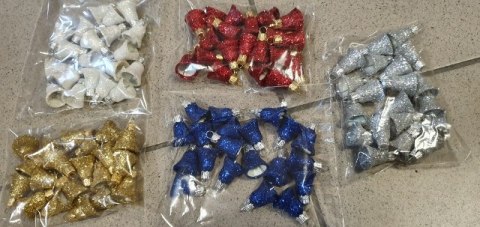 Zawieszka 20szt DZWONECZEK BROKAT Zawieszka 20szt DZWONECZEK BROKAT