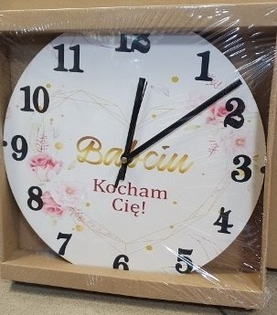 Zegar ścienny 30cm Babciu Kocham CIę Zegar ścienny 30cm Babciu Kocham CIę
