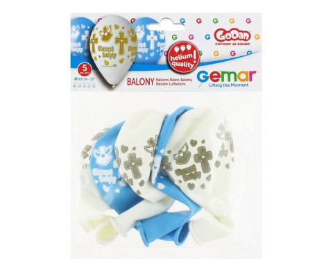 Balony CHRZEST chłopca, 33cm - 5 szt. Balony CHRZEST chłopca, 33cm - 5 szt.