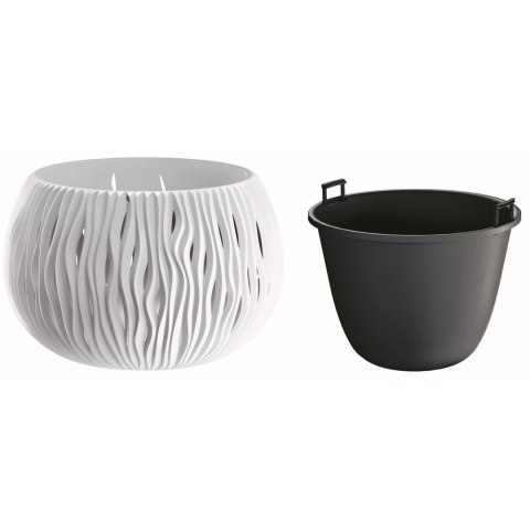 Doniczka BOWL SANDY 29x19 - biały Doniczka BOWL SANDY 29x19 - biały