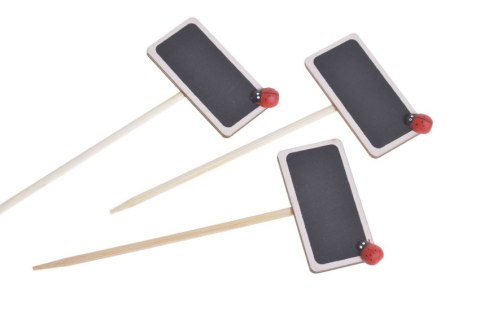Drewniany pik- tabliczka 3cm - 14,5cm, 6szt KG-100332A Drewniany pik- tabliczka 3cm - 14,5cm, 6szt KG-100332A