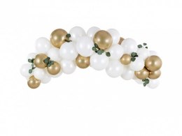 Girlanda balonowa - biało-złota, 200cm GBN6
