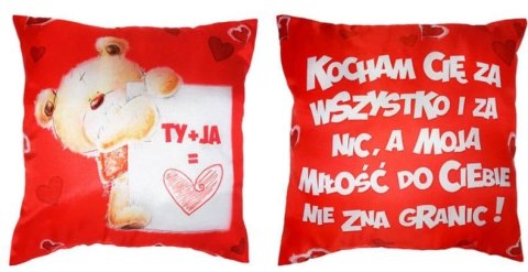 Poduszka dwustronna TY + JA , Kocham Cię ... - S42 Poduszka dwustronna TY + JA , Kocham Cię ... - S42