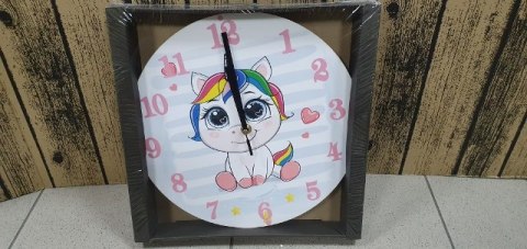 Zegar ścienny 30cm JEDNOROŻEC Zegar ścienny 30cm JEDNOROŻEC