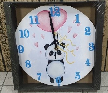 Zegar ścienny 30cm MIŚ Z SERCEM Zegar ścienny 30cm MIŚ Z SERCEM
