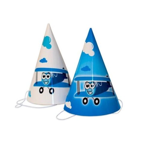 Czapeczka papierowa, samolocik . 6 szt. 0373 Czapeczka papierowa, samolocik . 6 szt. 0373