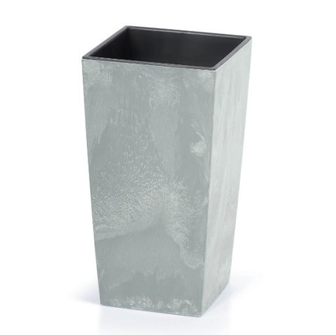Doniczka z wkładem URBI SQUARE Beton Effect 14xh26,5cm beton Doniczka z wkładem URBI SQUARE Beton Effect 14xh26,5cm beton