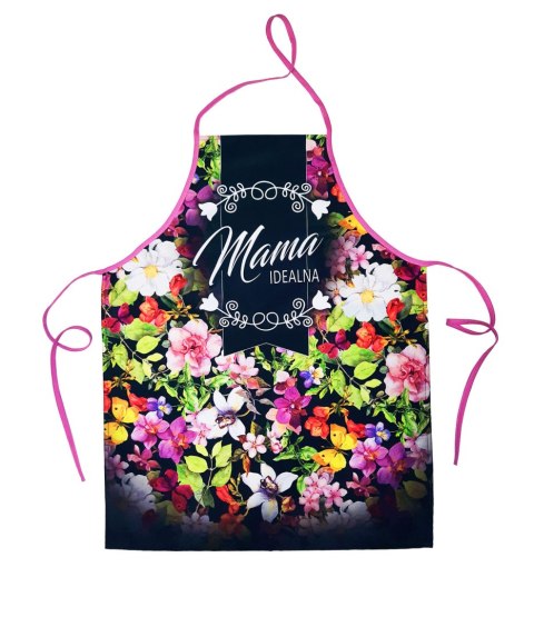 Fartuch kuchenny Premium kwiaty Mama idealna F171 Fartuch kuchenny Premium kwiaty Mama idealna F171