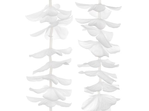 Girlanda na tło - kwiaty, biały 180cm | GNT2-008 Girlanda na tło - kwiaty, biały 180cm | GNT2-008