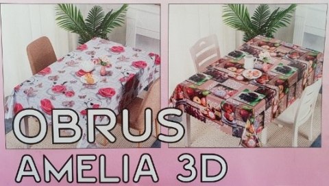 Obrus 120x137cm 3D AMELIA Obrus 120x137cm 3D AMELIA