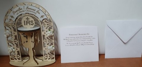 Pamiątka drewniana kielich od MATKI CHRZESTNEJ I KOMUNIA ŚW. Pamiątka drewniana kielich od MATKI CHRZESTNEJ I KOMUNIA ŚW.