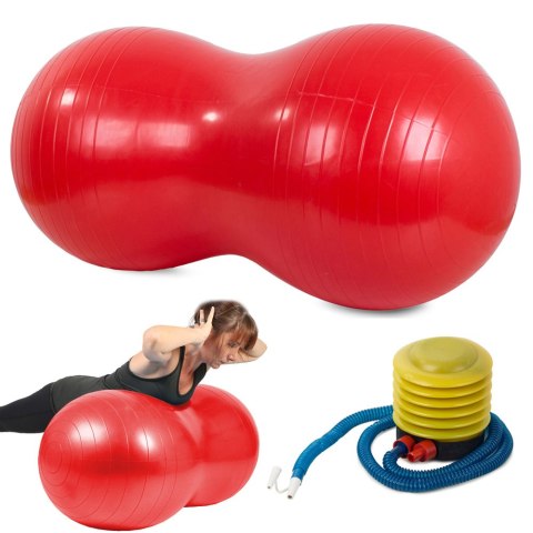 Piłka gimnastyczna fitness rehabilitacyjna orzeszek śr. 50 cm + pompka 14285 Piłka gimnastyczna fitness rehabilitacyjna orzeszek śr. 50 cm + pompka 14285