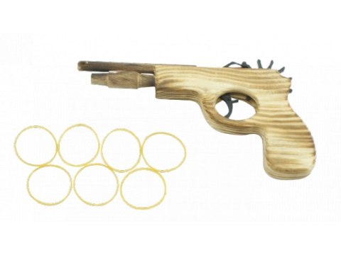 Pistolet drweniany na gumki 6209 Pistolet drweniany na gumki 6209