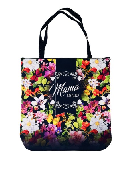 Torba na zakupy Premium z zamkiem duża - Mama idealna T11 Torba na zakupy Premium z zamkiem duża - Mama idealna T11