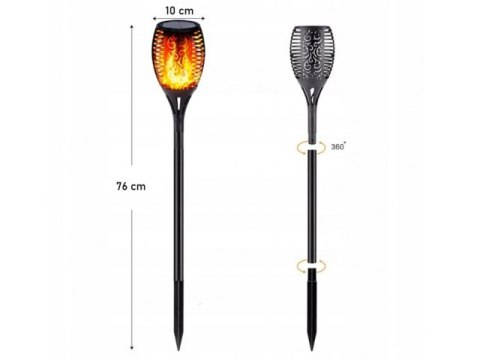 Lampa solarna pochodnia DUŻA 78cm | 5900 Lampa solarna pochodnia DUŻA 78cm | 5900