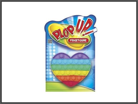Plop Up POP it Guma bąbelkowa tęczowe serce 13,5x15cm Plop Up POP it Guma bąbelkowa tęczowe serce 13,5x15cm