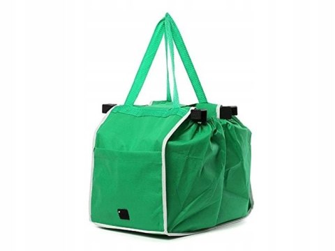 Torba na zakupy do wózka zielona 2 szt 15707 Torba na zakupy do wózka zielona 2 szt 15707